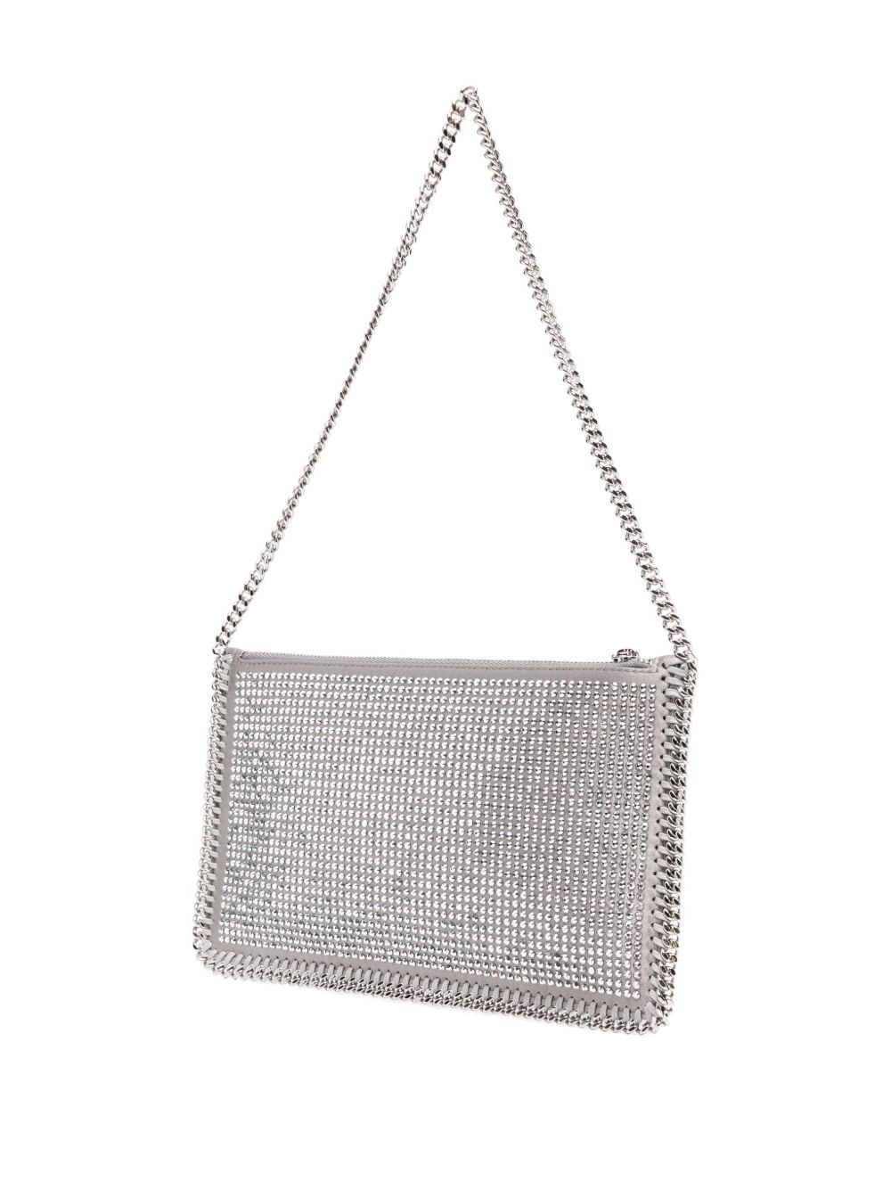 Falabella Pochette crystal-embellished chain shoulder bag - 3