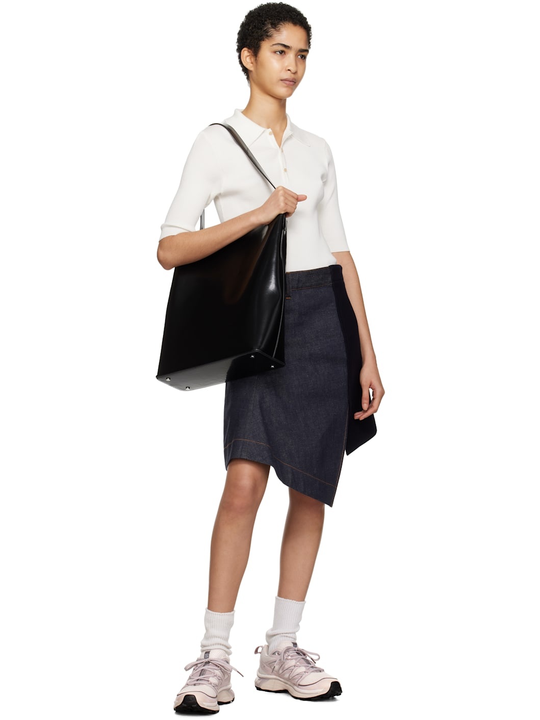 sacai Denim x Wool Melton Skirt | REVERSIBLE
