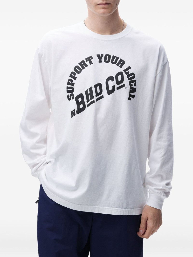 NEIGHBORHOOD arched-logo long-sleeve T-shirt outlook