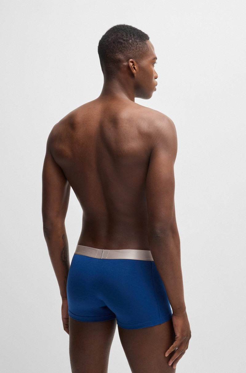 BOSS THREE-PACK OF TRUNKS WITH LOGO WAISTBANDS outlook