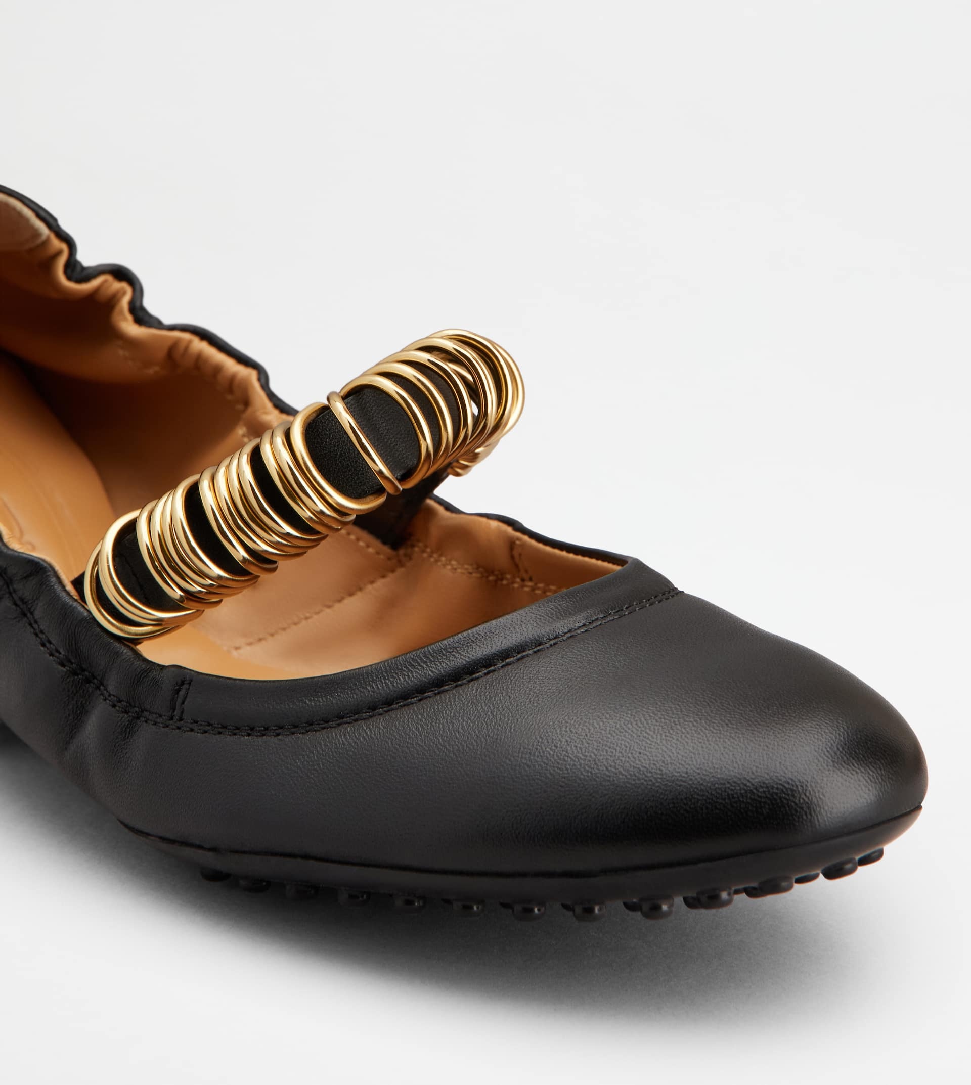 BALLERINAS IN LEATHER - BLACK - 5