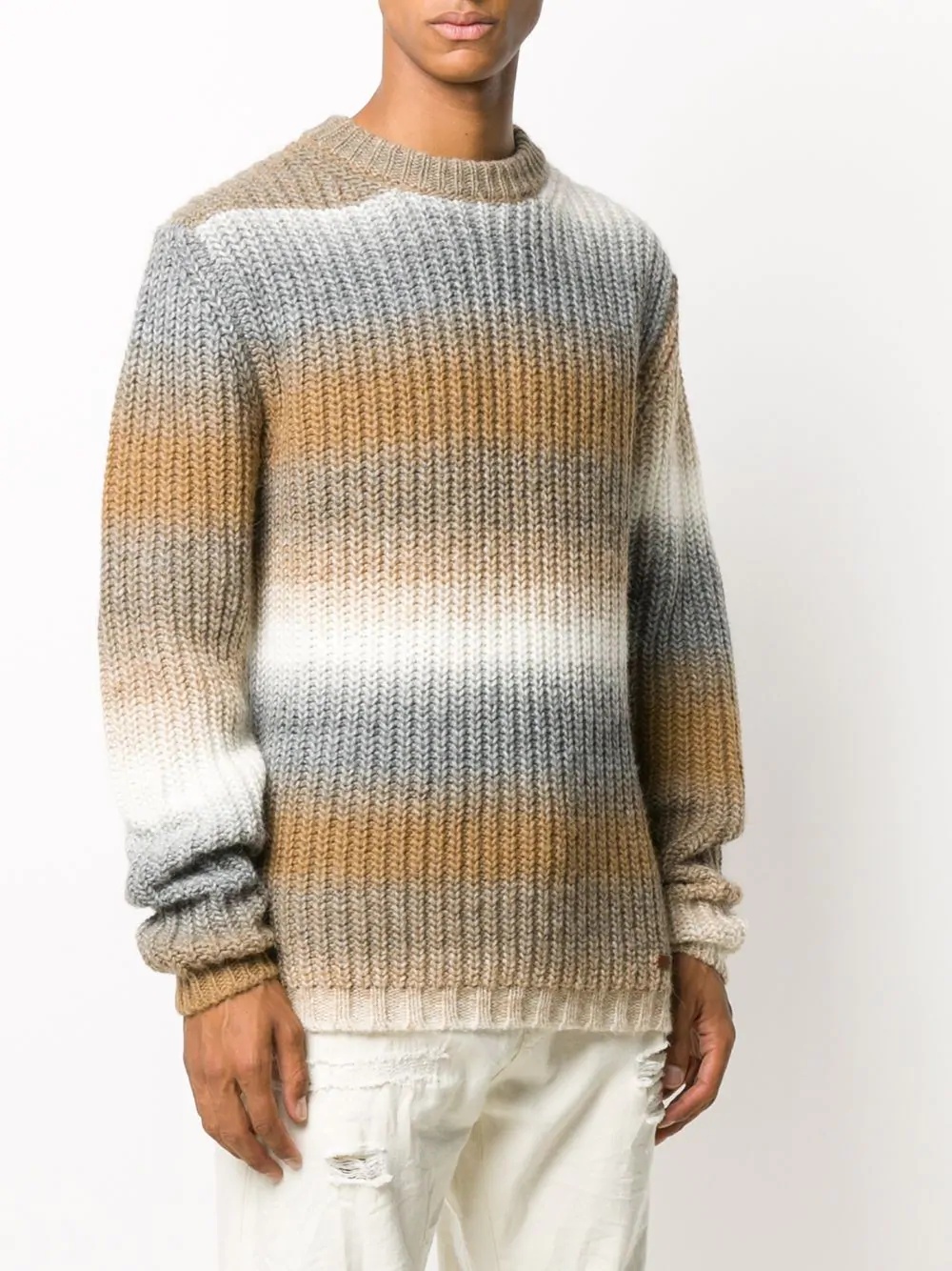 ombré stripe knit jumper - 3