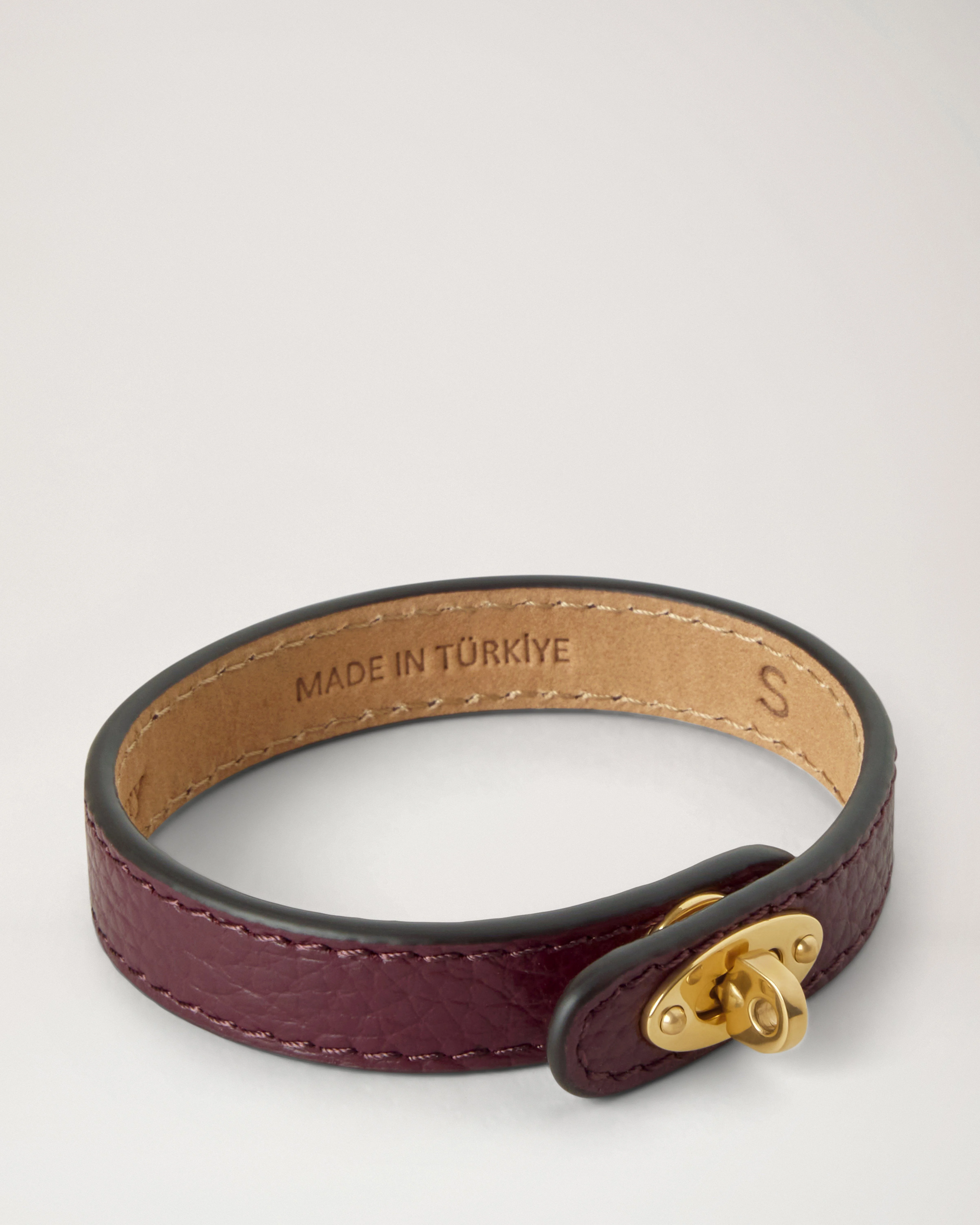 Bayswater Thin Bracelet
Black Cherry Small Classic Grain & Brass - 1