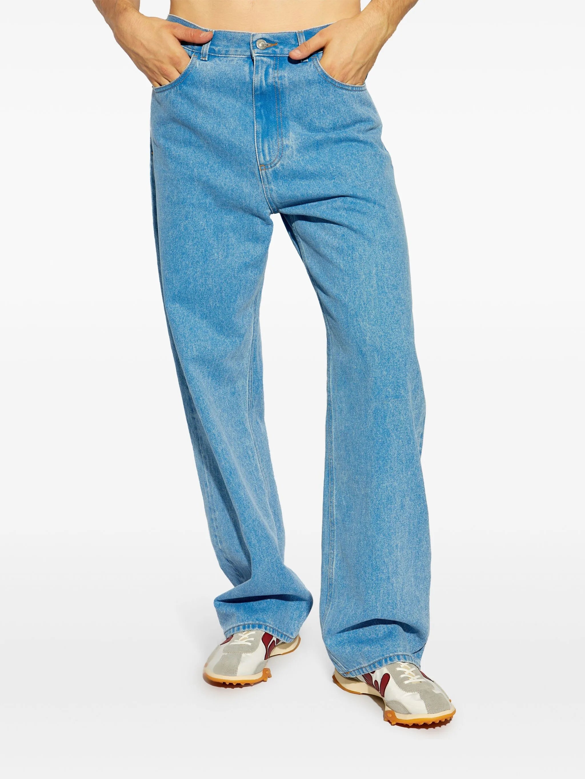 Logo-patch Cotton Jeans - 5