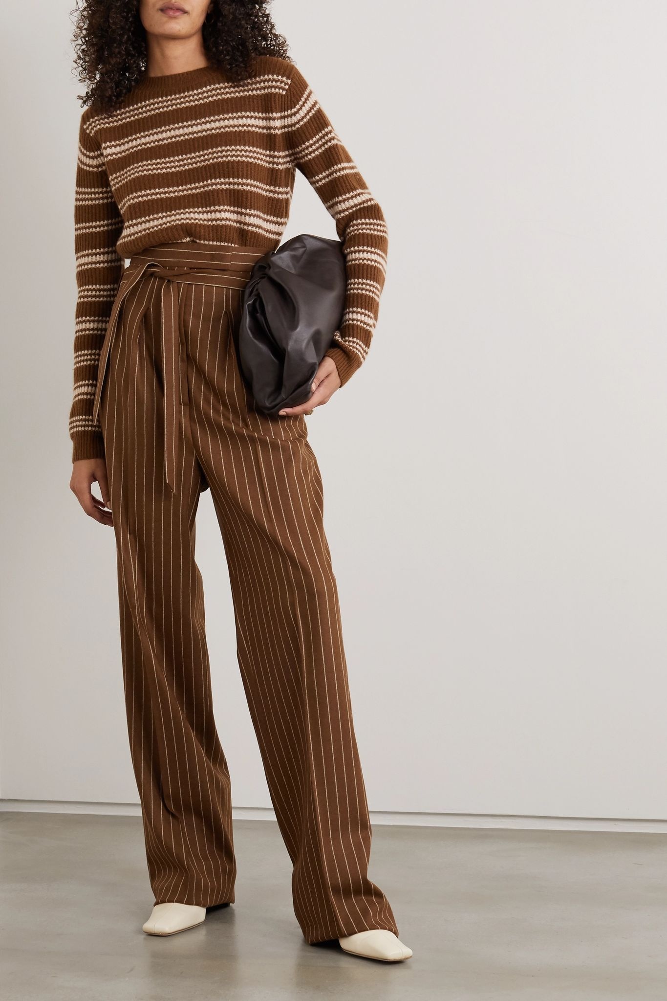 Teano striped ribbed wool and cashmere-blend sweater - 2