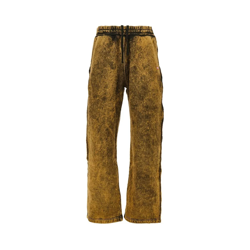 COTTON-BLEND RELAXED FIT TRACK PANTS - 1