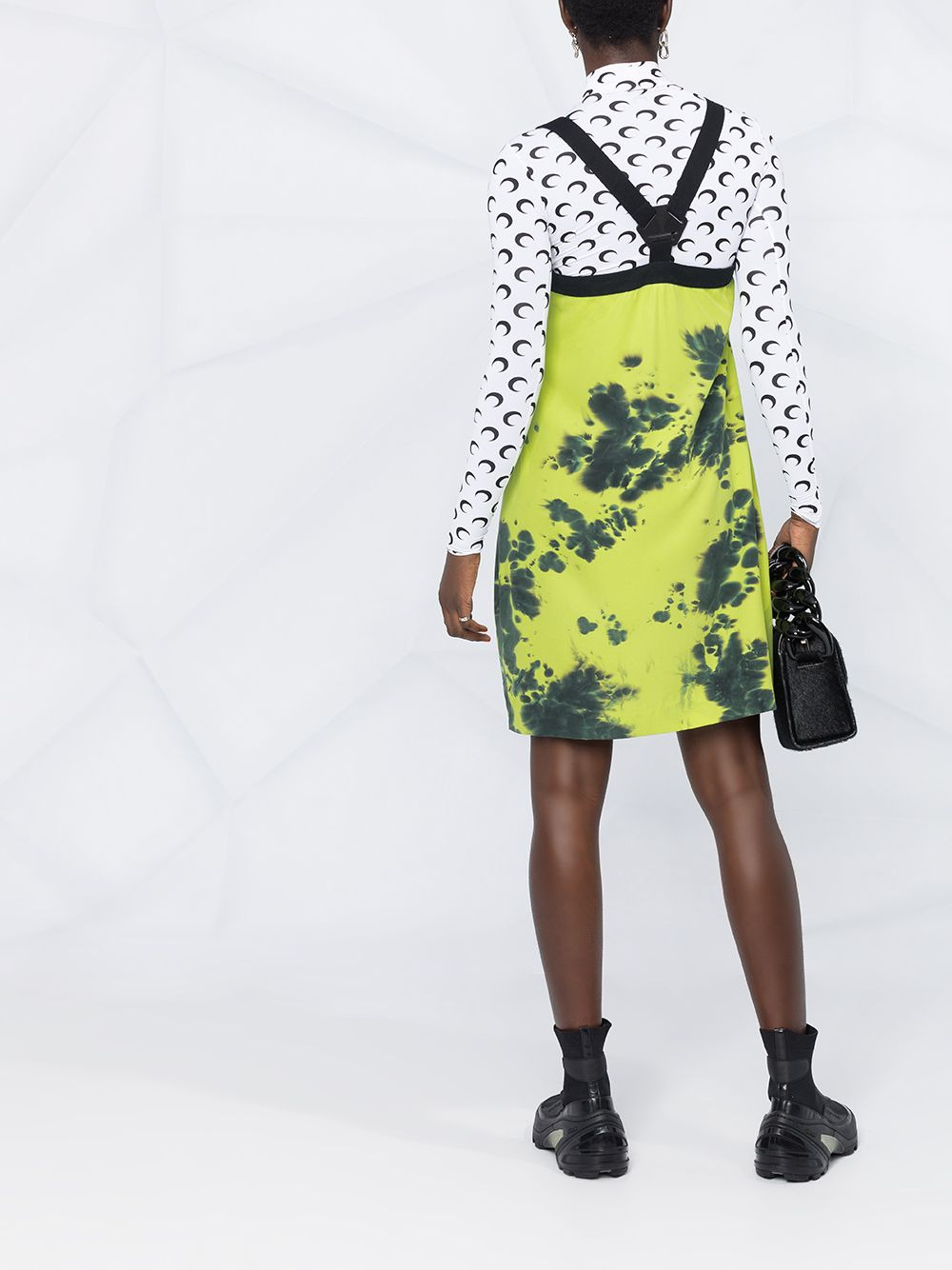 tie-dye print shift dress - 6