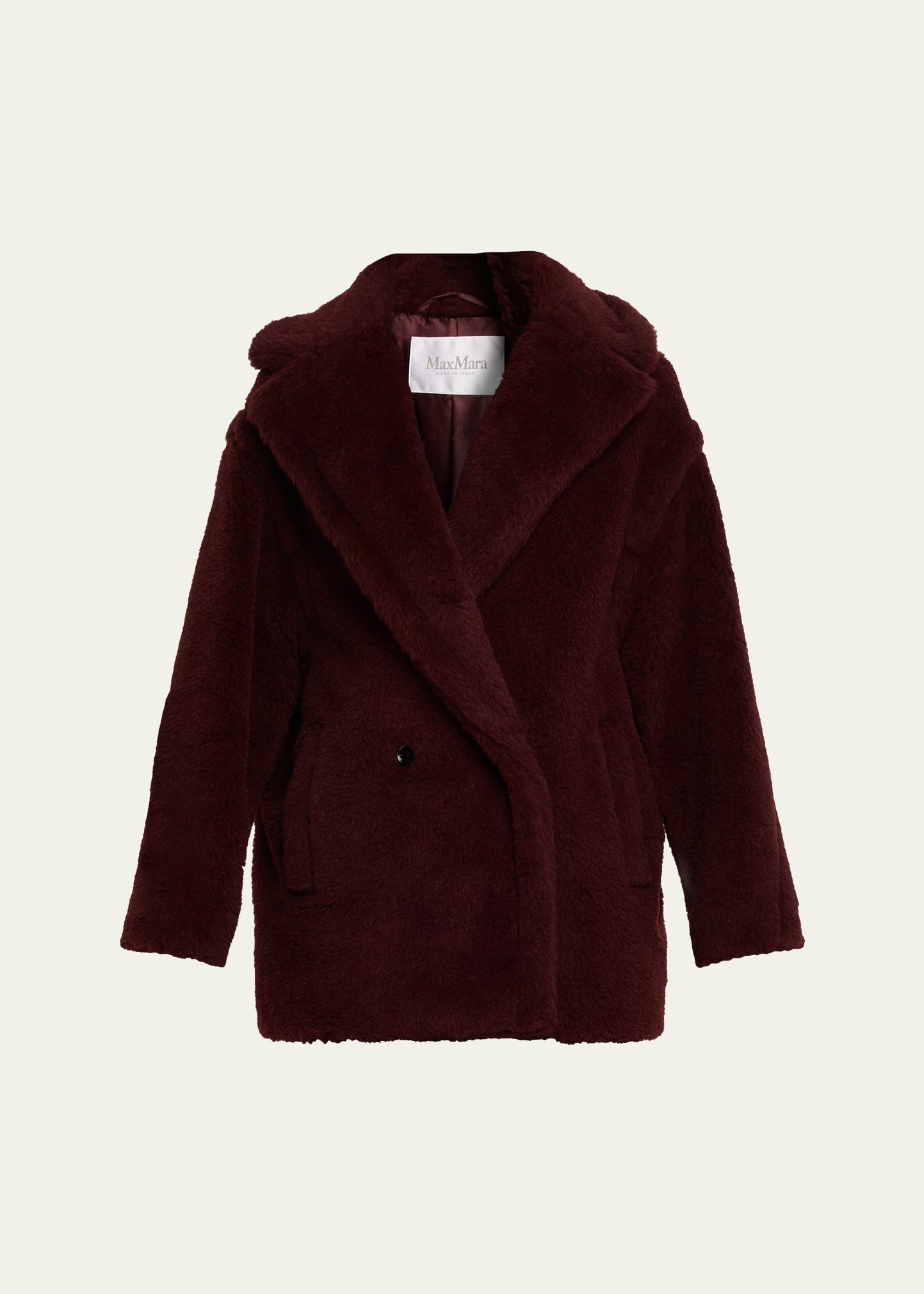 Olga Faux Fur Double-Breasted Coat - 1