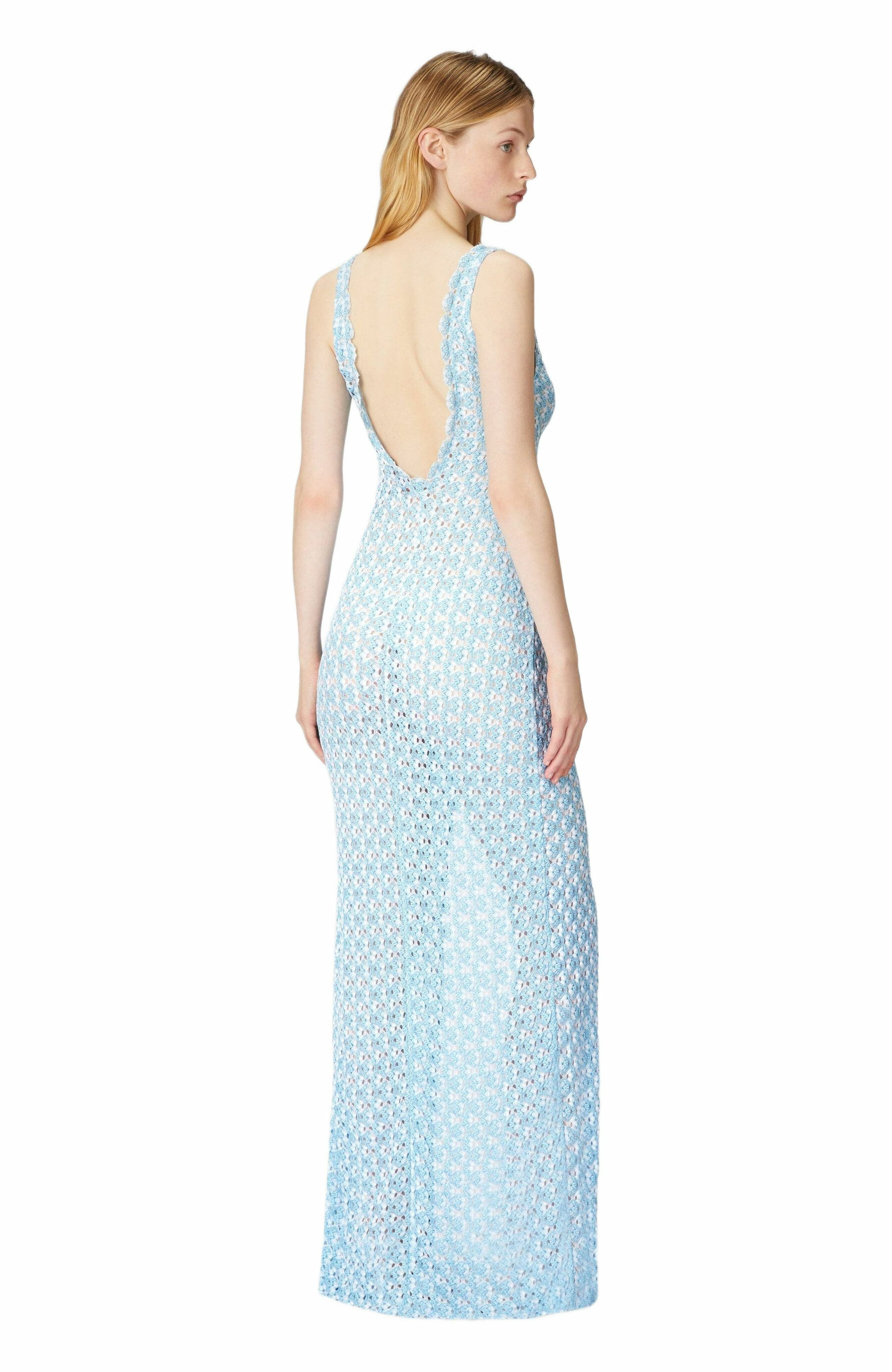 Missoni Long Cover-up With Open Back in Light Blue at Nordstrom - 6