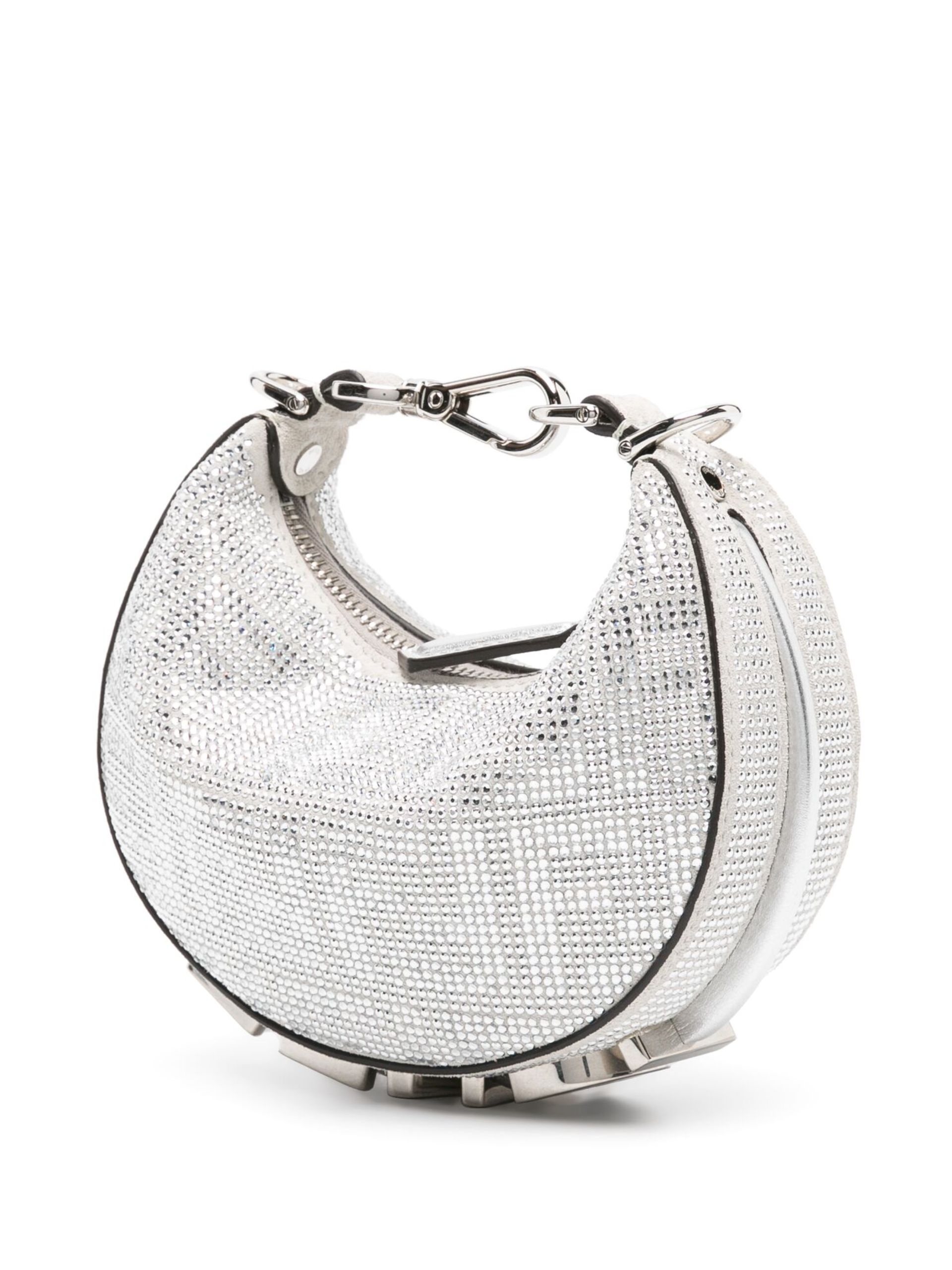FENDI Silver Fendigraphy Mini Shoulder Bag | brownsfashion