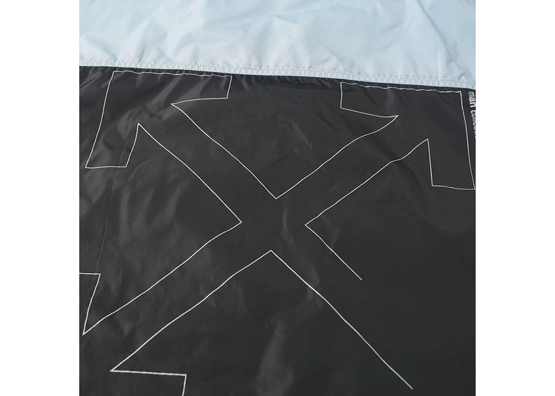 Off-White OFF-WHITE Unfinished Windbreaker Jacket Black/Grey outlook