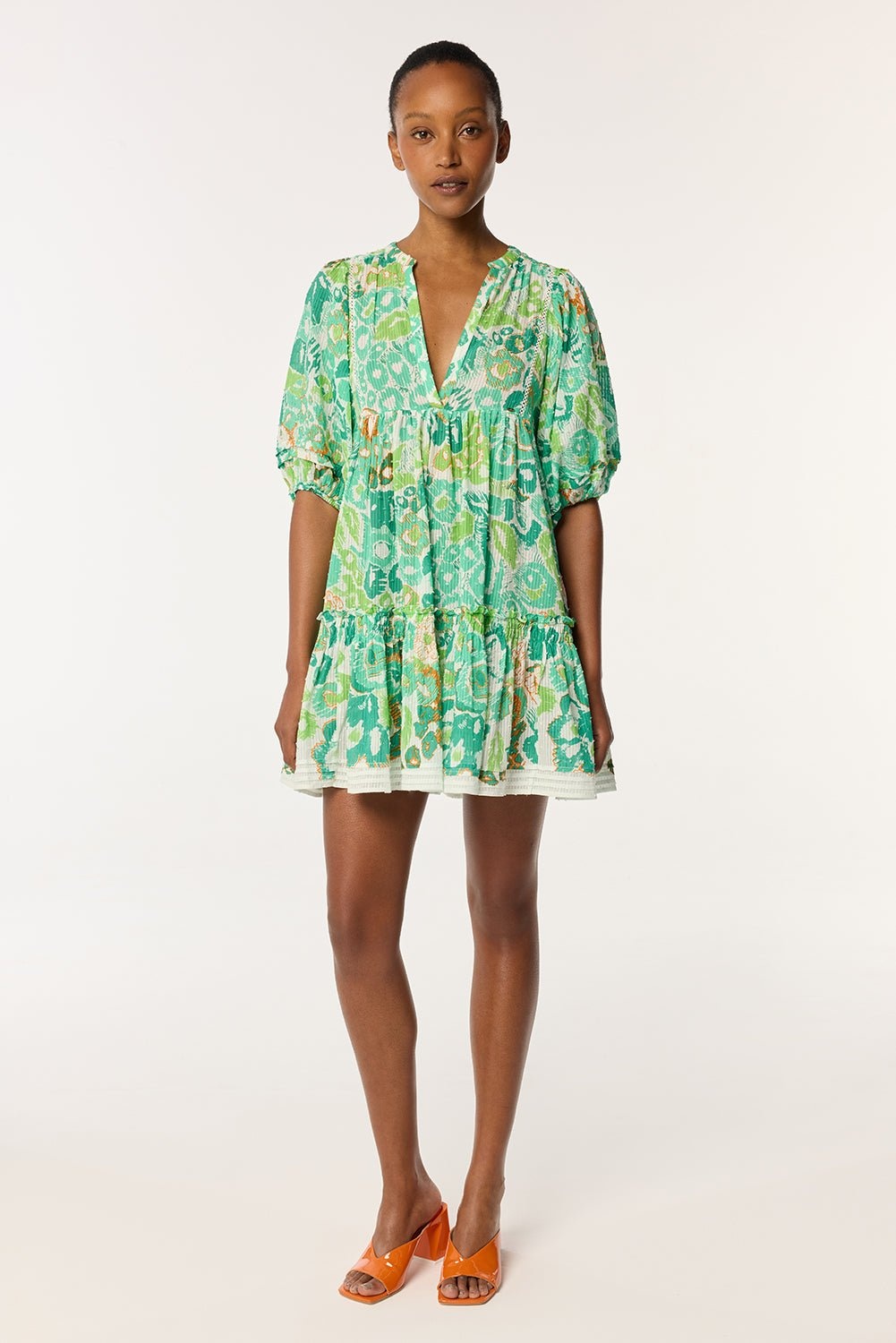 Mini Dress Aria - Green Pencilleo - 2
