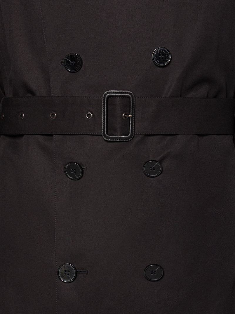 ST ANDREWS BLACK COTTON TRENCH COAT 6