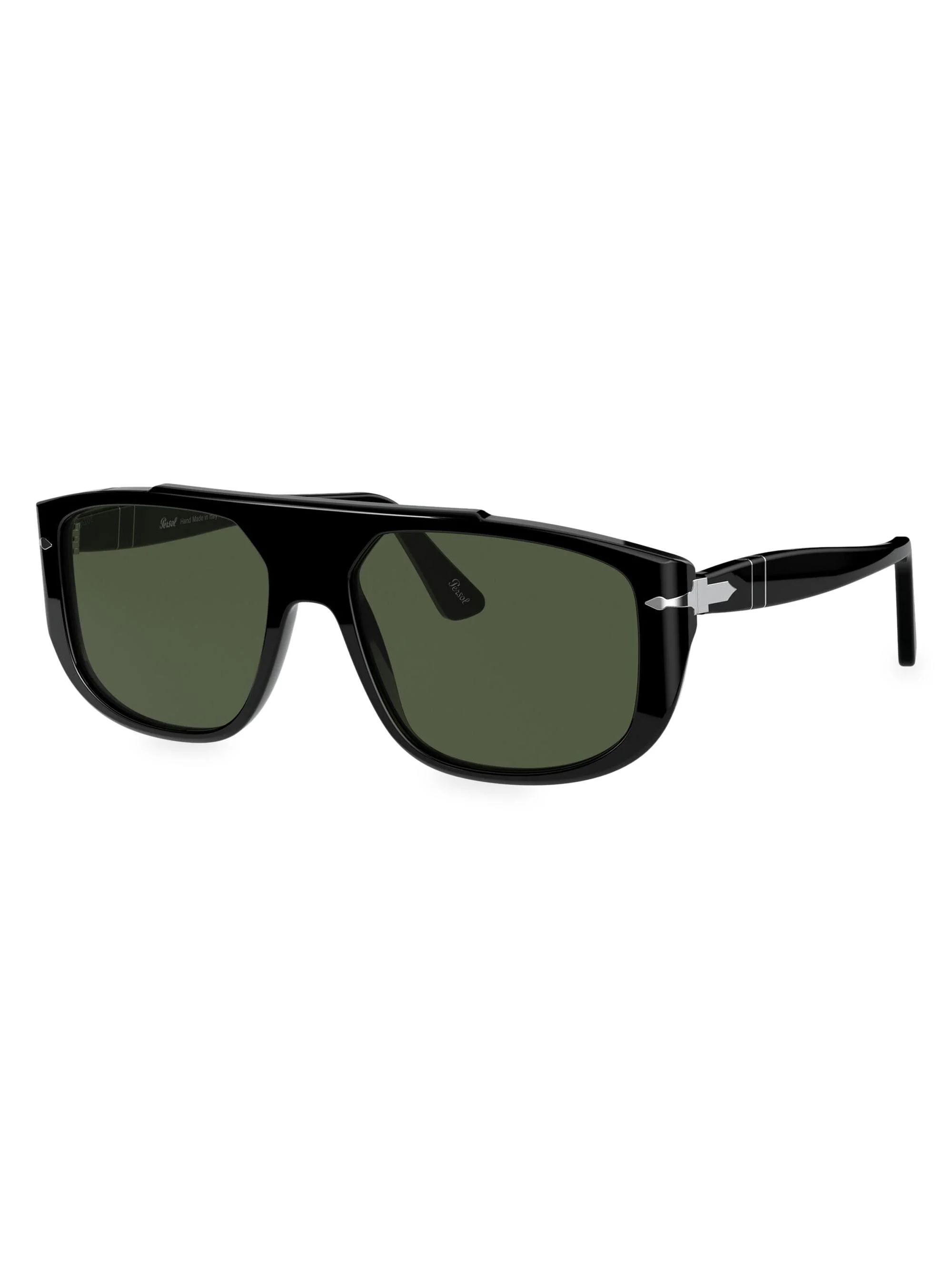 Men's 54MM Rectangular Sunglasses - Black - 1