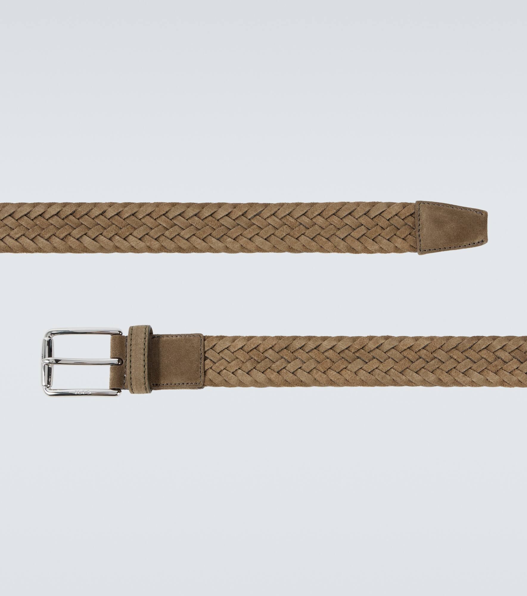 Braided suede belt - 4