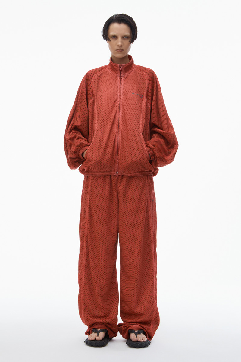 Alexander Wang Track Jacket in Perforated Mesh outlook