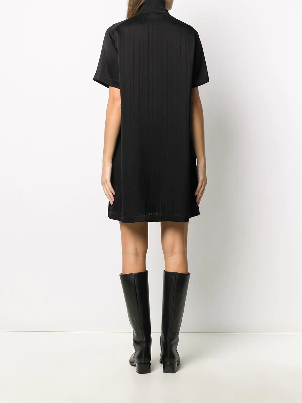 mock neck shift dress - 4