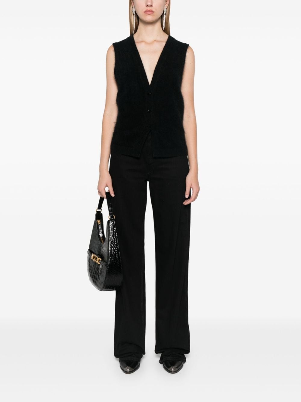 textured cashmere top - 2