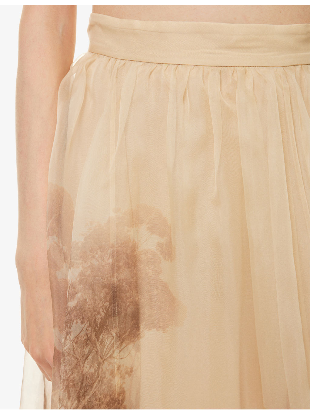 Memento Printed Silk Maxi Skirt - 5