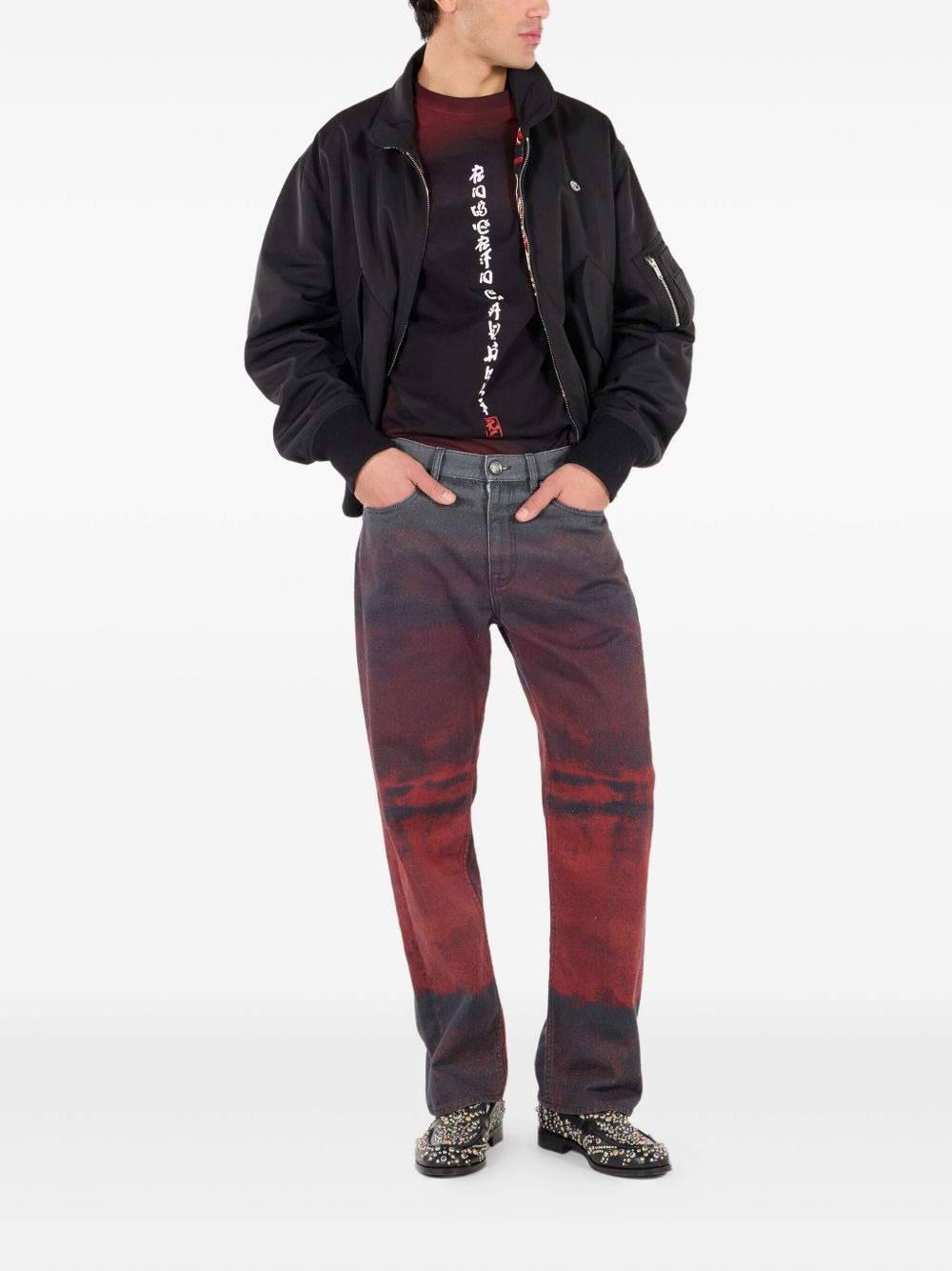 dragon-print reversible bomber jacket - 2
