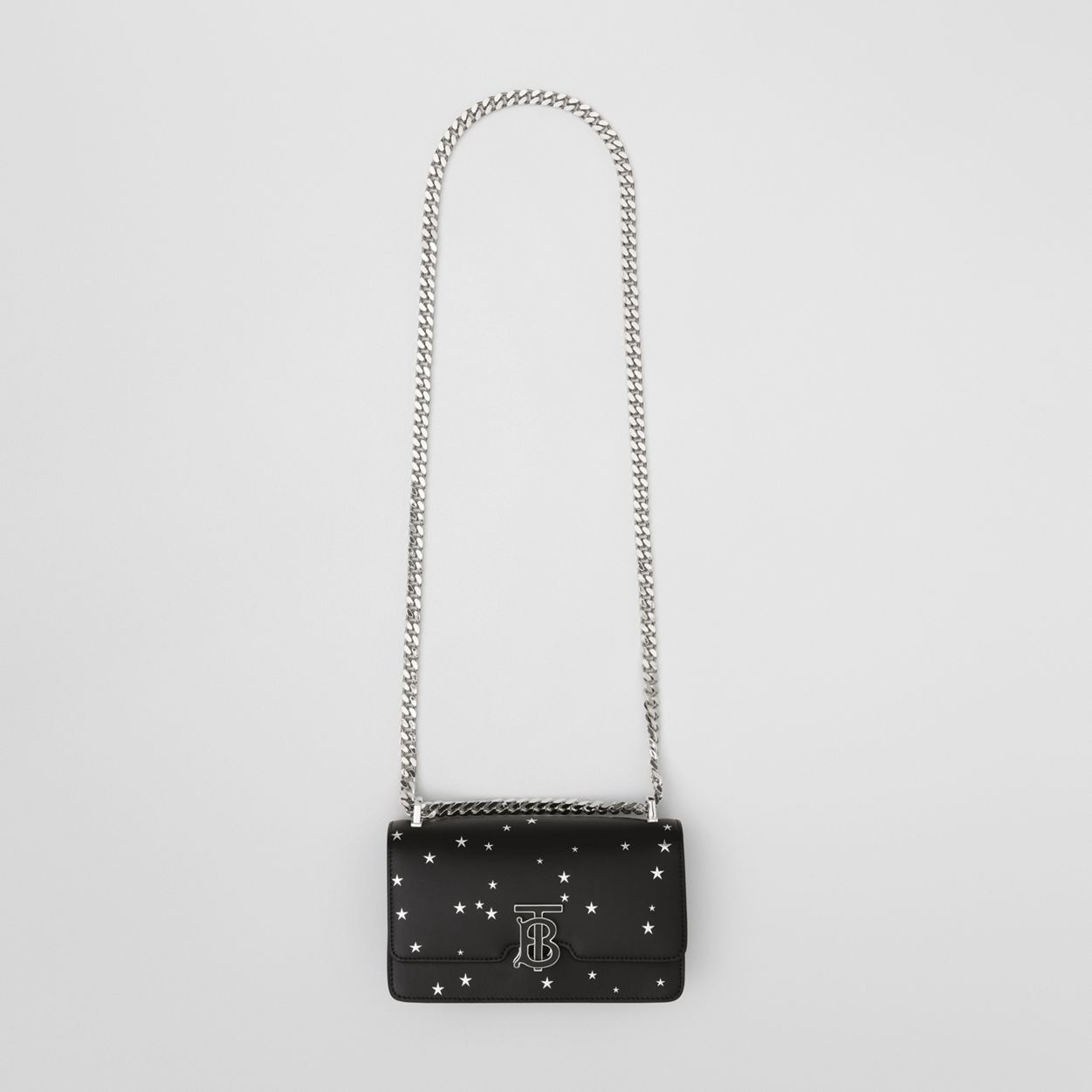 Star Print Leather Mini Chain TB Bag - 4
