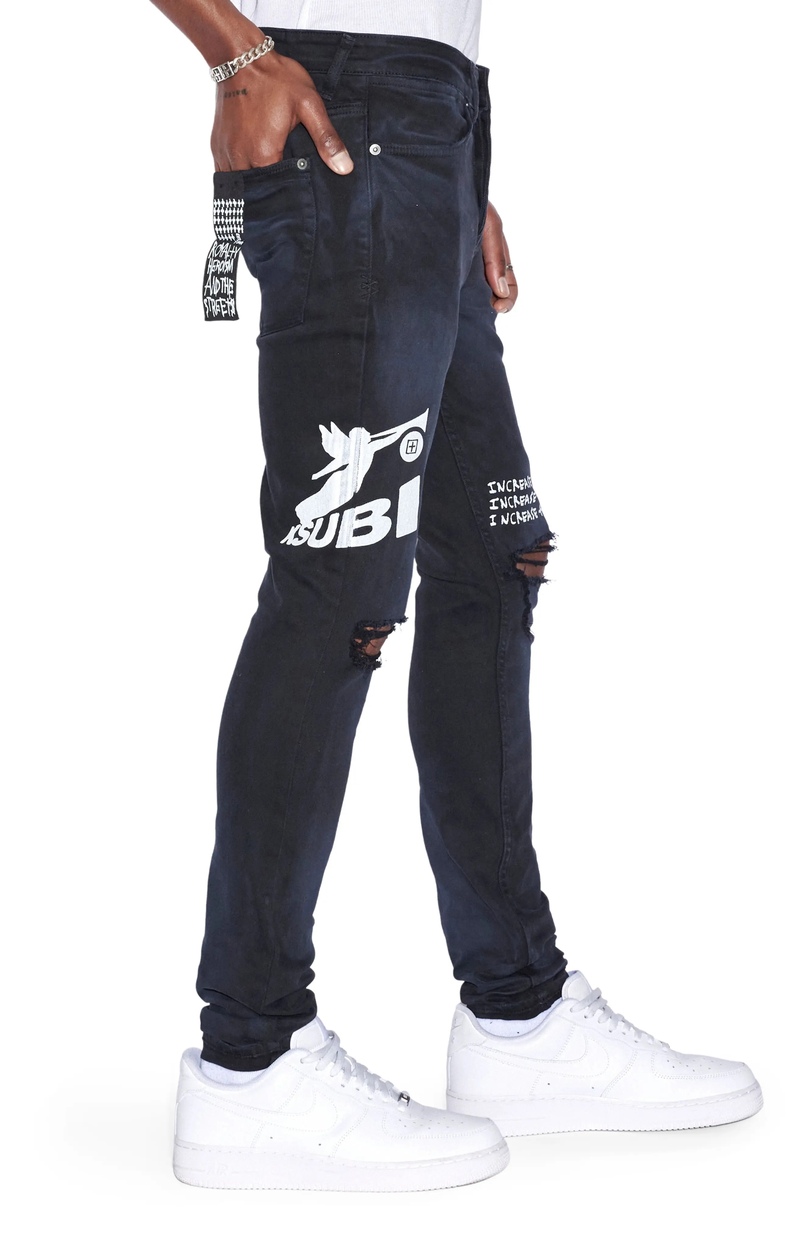 Van Winkle Ghosted Angels Skinny Jeans - 3