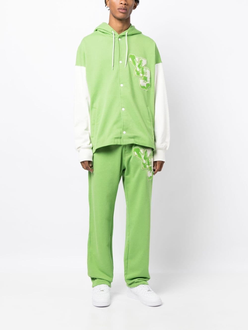 GFX FT logo-patch cotton track pants - 2