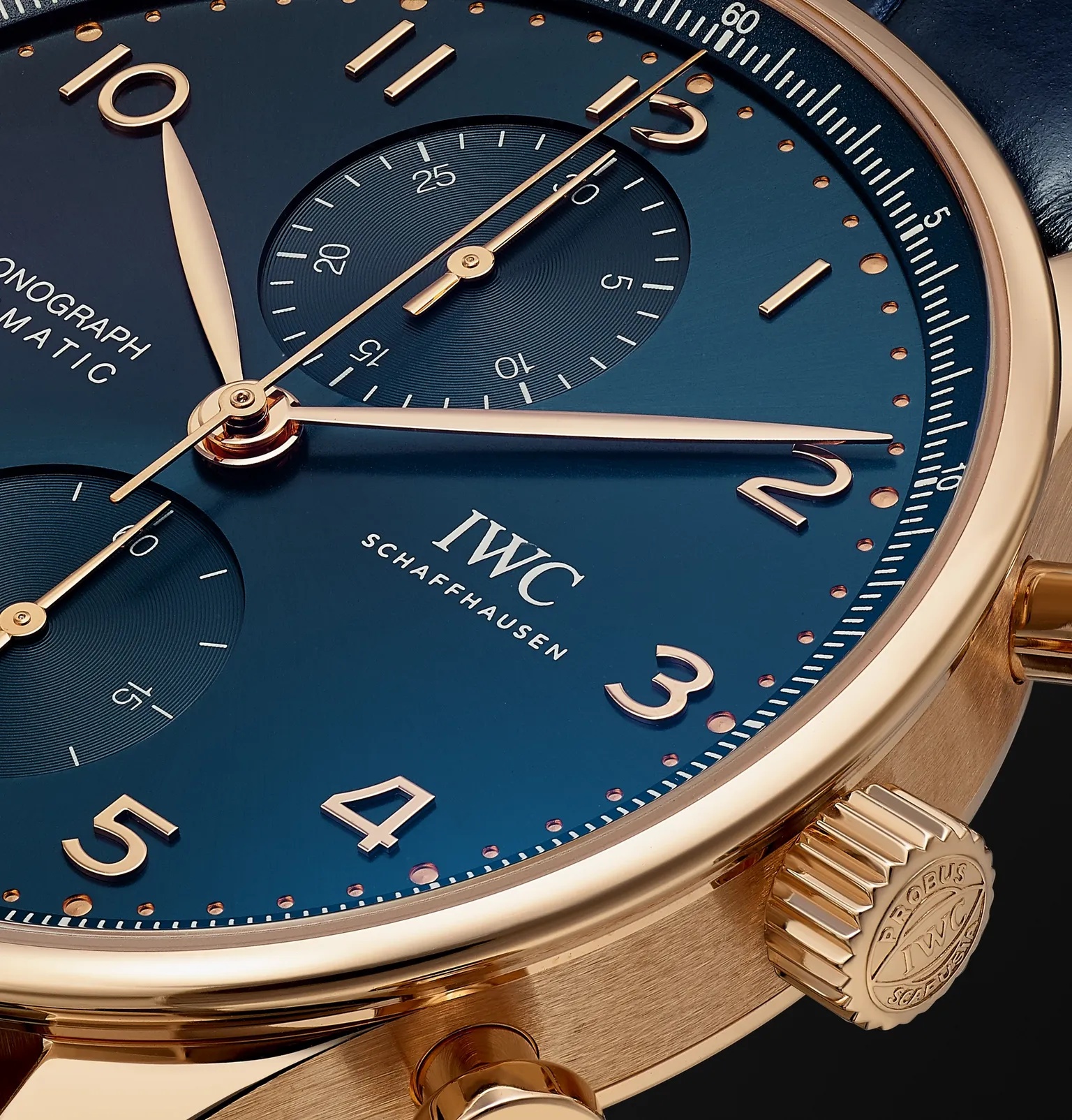 Portugieser Automatic Chronograph Boutique Edition 41mm 18-Karat Gold and Alligator Watch, Ref. No.  - 6