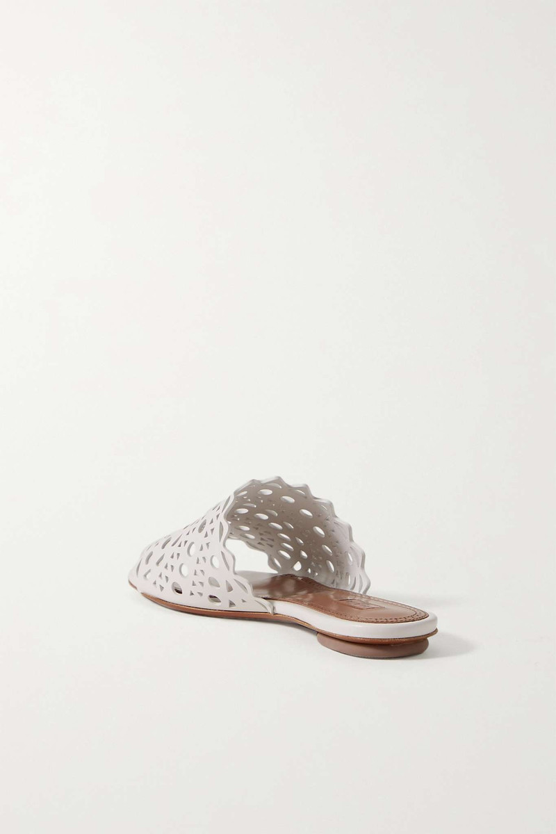 Laser-cut leather slides 3