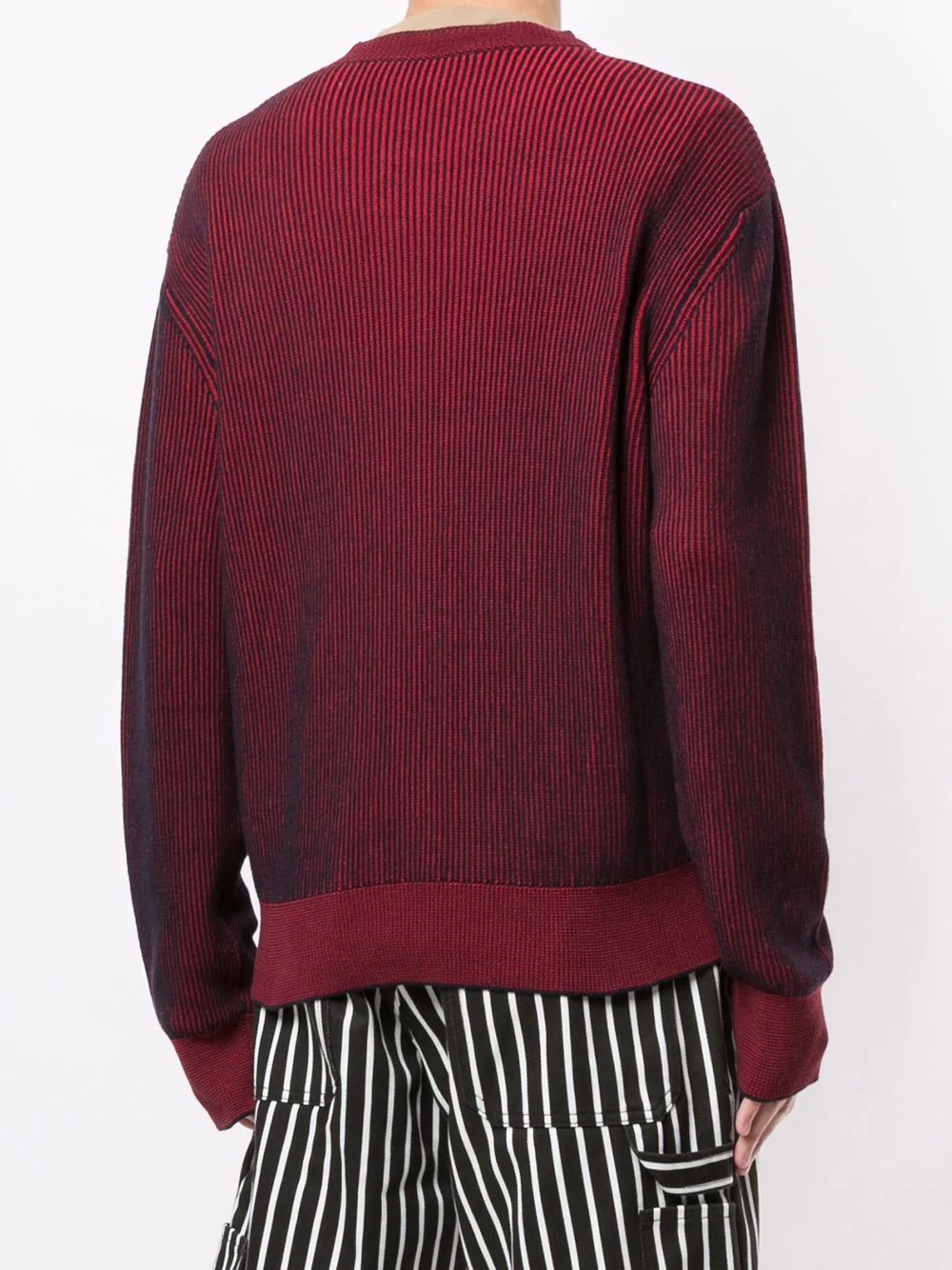 gradient-effect ribbed-knit jumper - 4