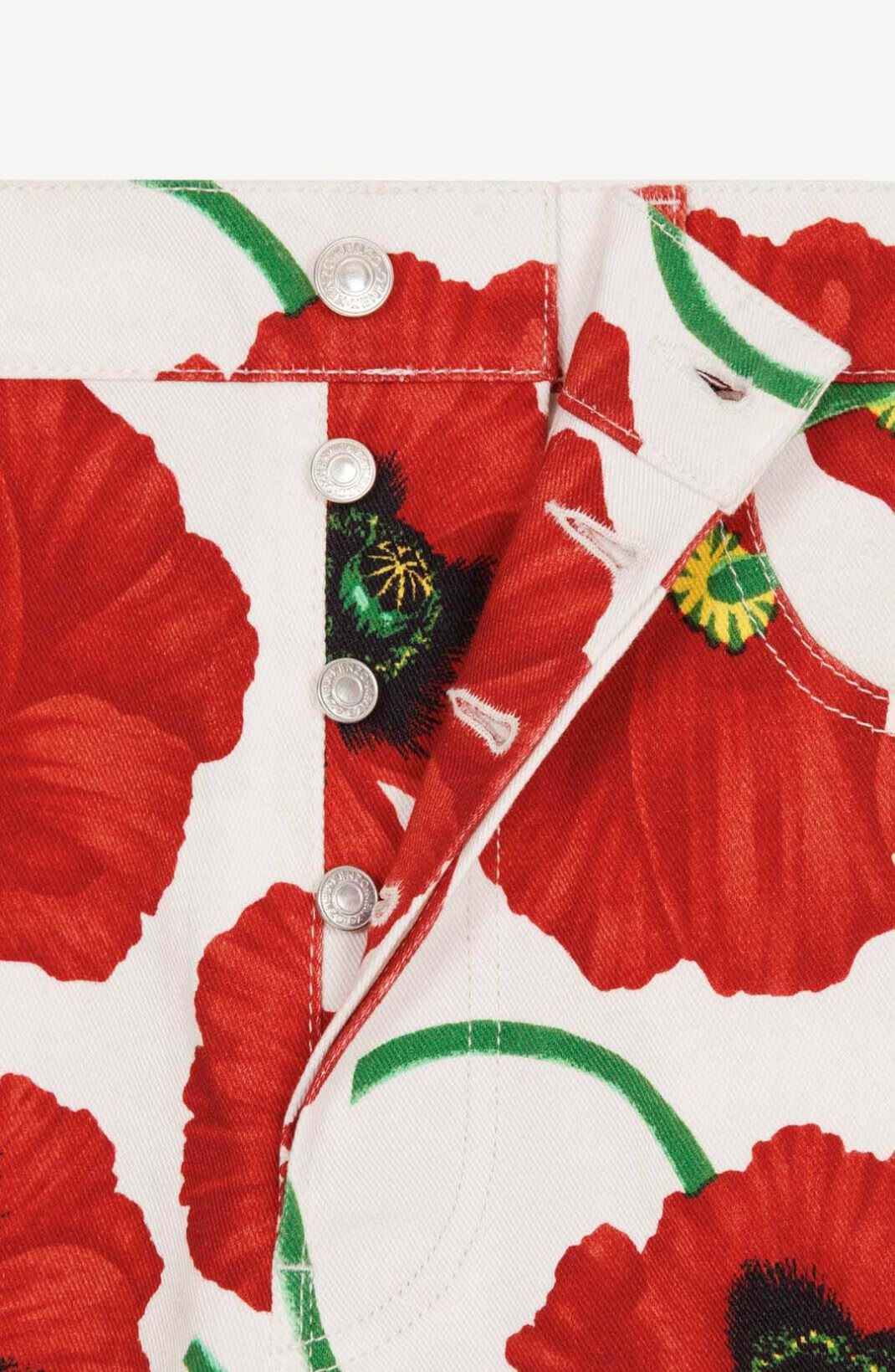 'KENZO POPPY' five pocket short - 3