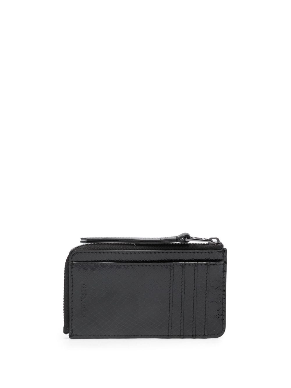 glossy python-effect cardholder - 2