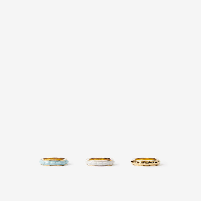 Enamel and Gold-plated Lola Rings 1
