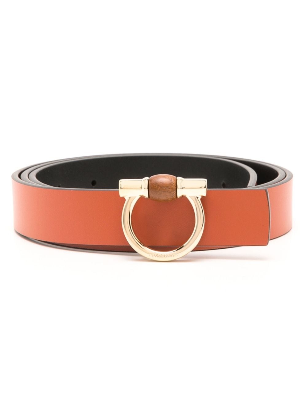 reversible Gancini leather belt - 1