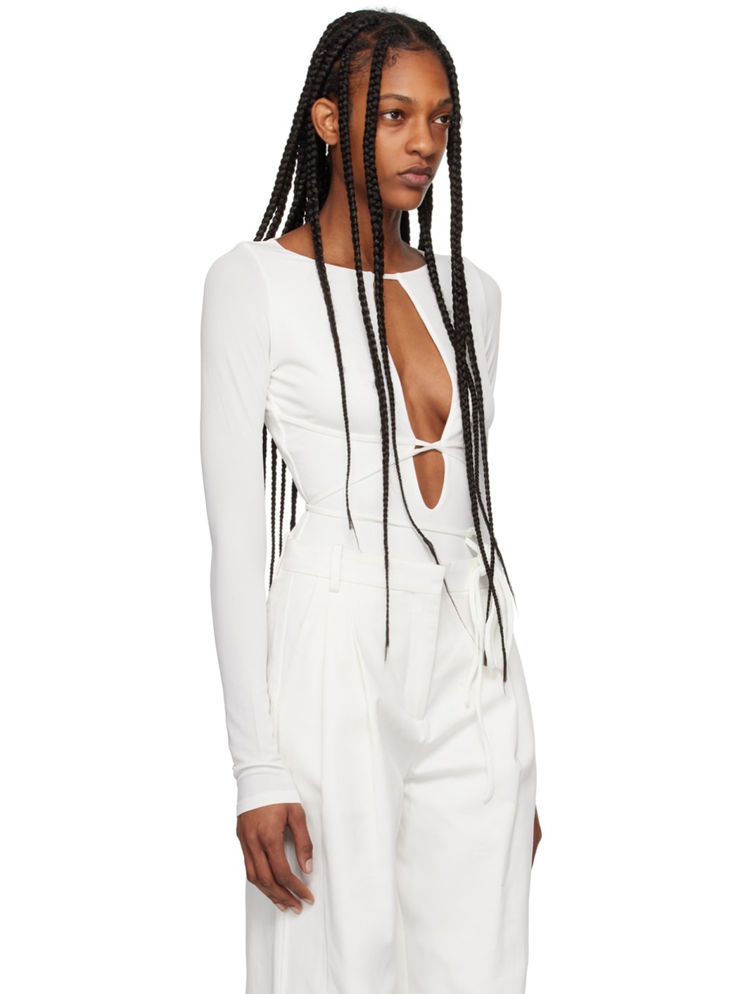 White Jennifer Bodysuit - 2