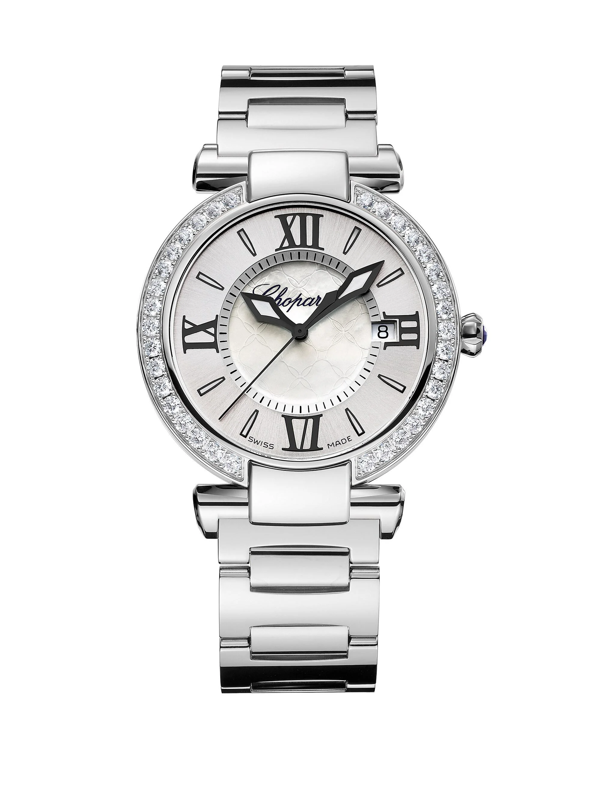 Women's Imperiale Stainless Steel, Diamond & Mother-Of-Pearl Bracelet Watch - Silver - 1