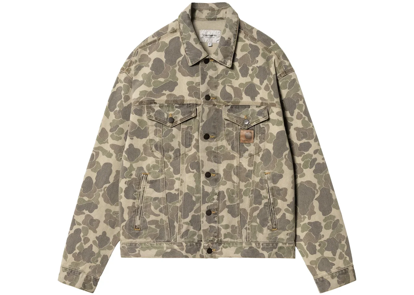 Carhartt WIP Duck Camo Helston Jacket Bleached Black - 1