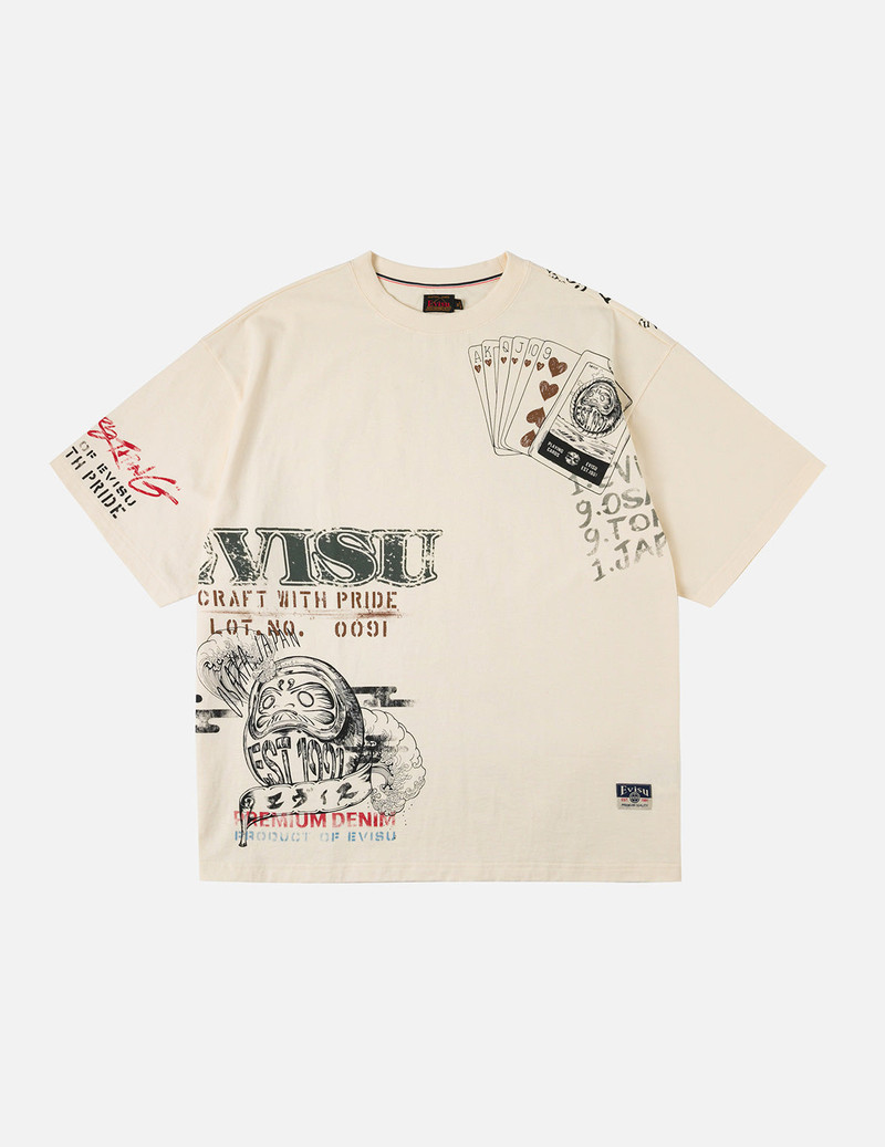 Allover Hand-Drawing Multi Logo Print Regular Fit T-Shirt 3