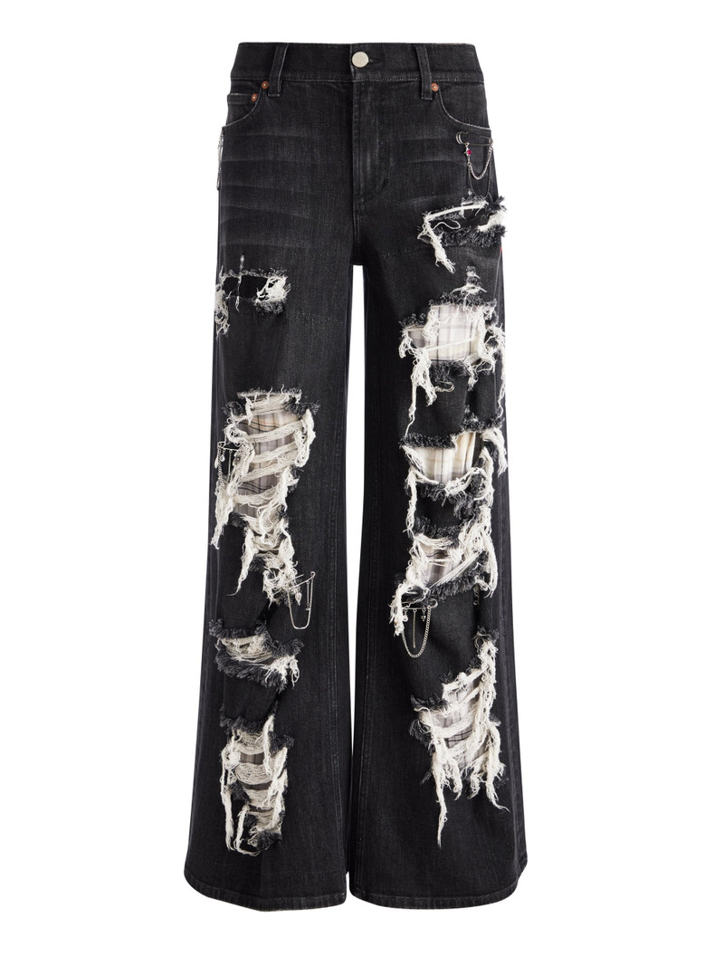 HARPER MID RISE SUPER BAGGY DISTRESSED JEAN 1