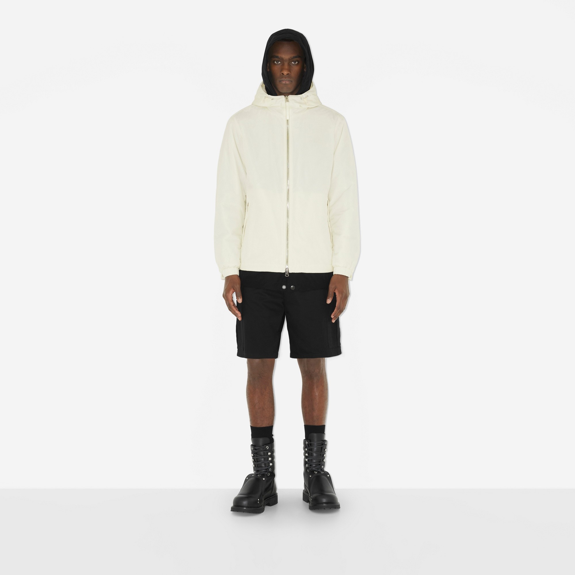 Logo Print Nylon Hooded Jacket - 2
