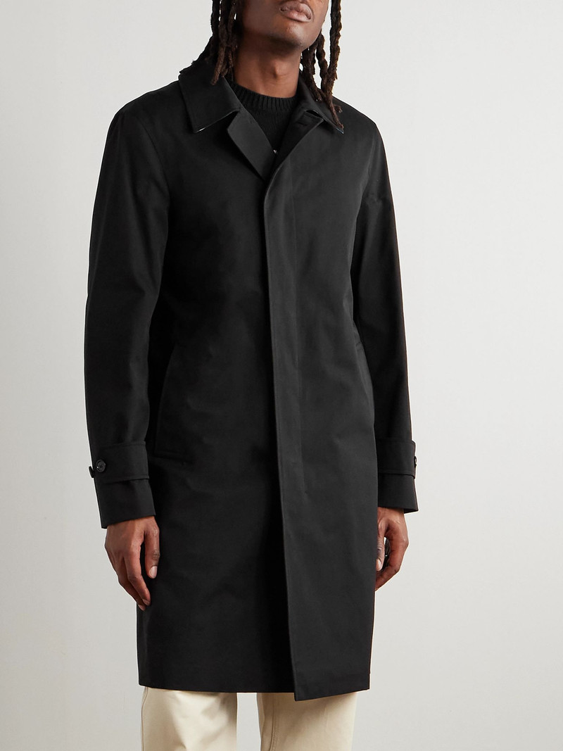 Cotton-Gabardine Trench Coat Black 3