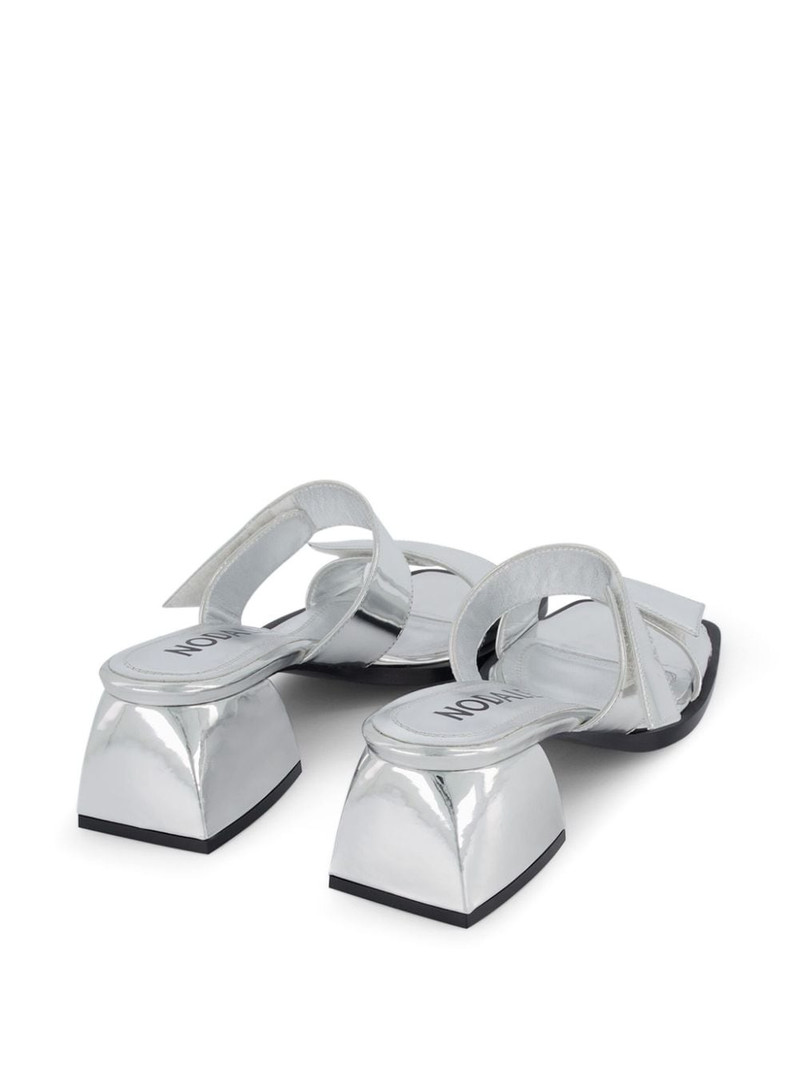 Bulla 90mm leather mules 3