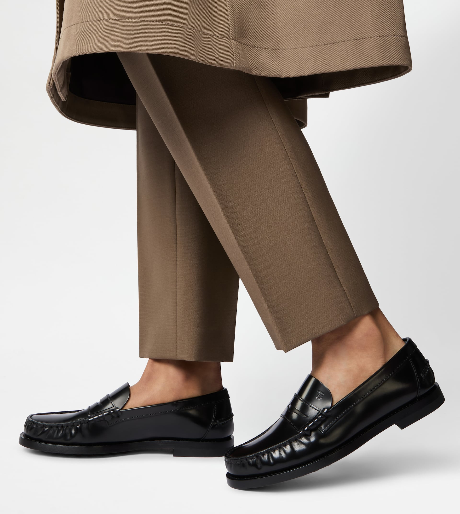 LOAFERS IN LEATHER - BLACK - 6