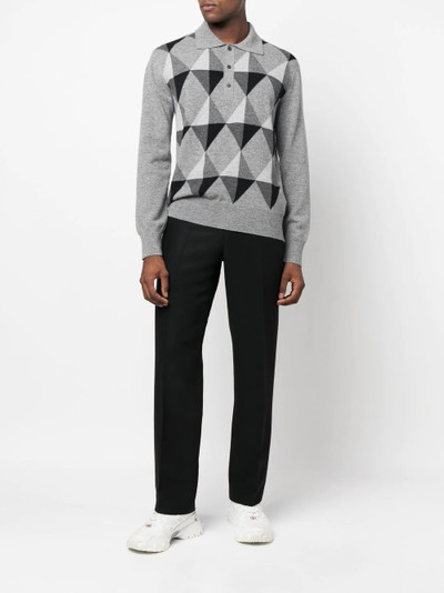 Valentino diamond-knit wool jumper outlook