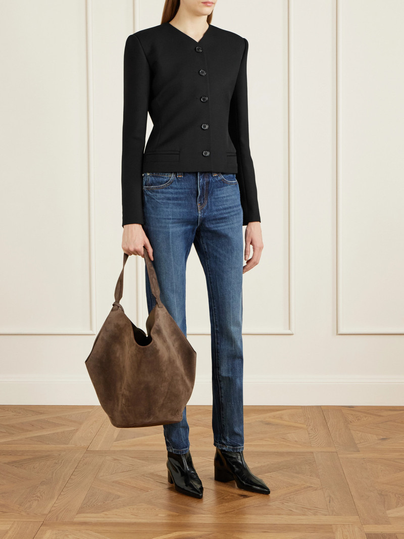 KHAITE Nara Grain De Poudre Wool Jacket outlook