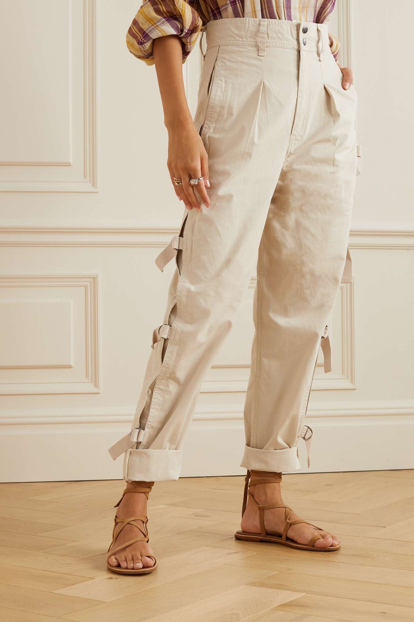 Keowina cotton-canvas tapered pants - 3