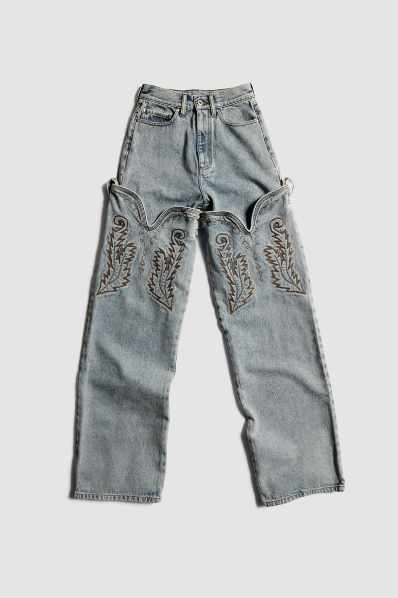 Y/Project Cowboy High Cuff Jeans | REVERSIBLE