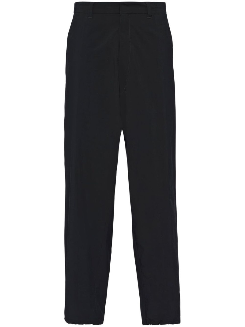 drawstring wide-leg trousers 1
