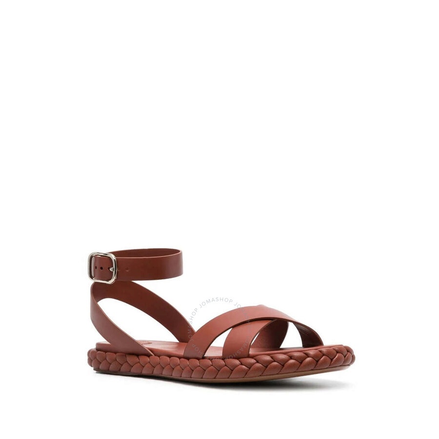 Chloe Braided Leather Pip Sandals - 2