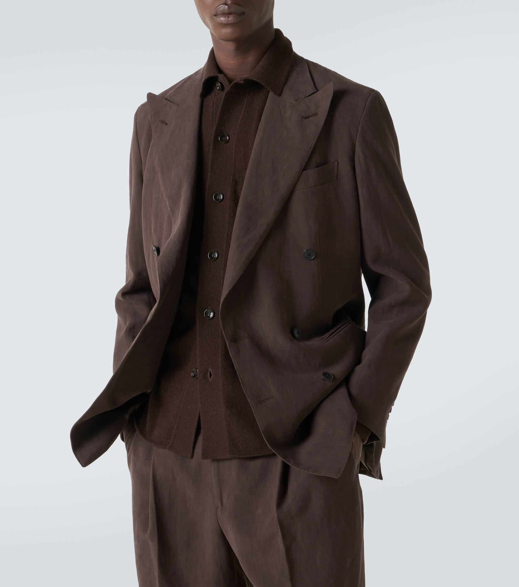 Wool and cashmere overshirt - 5